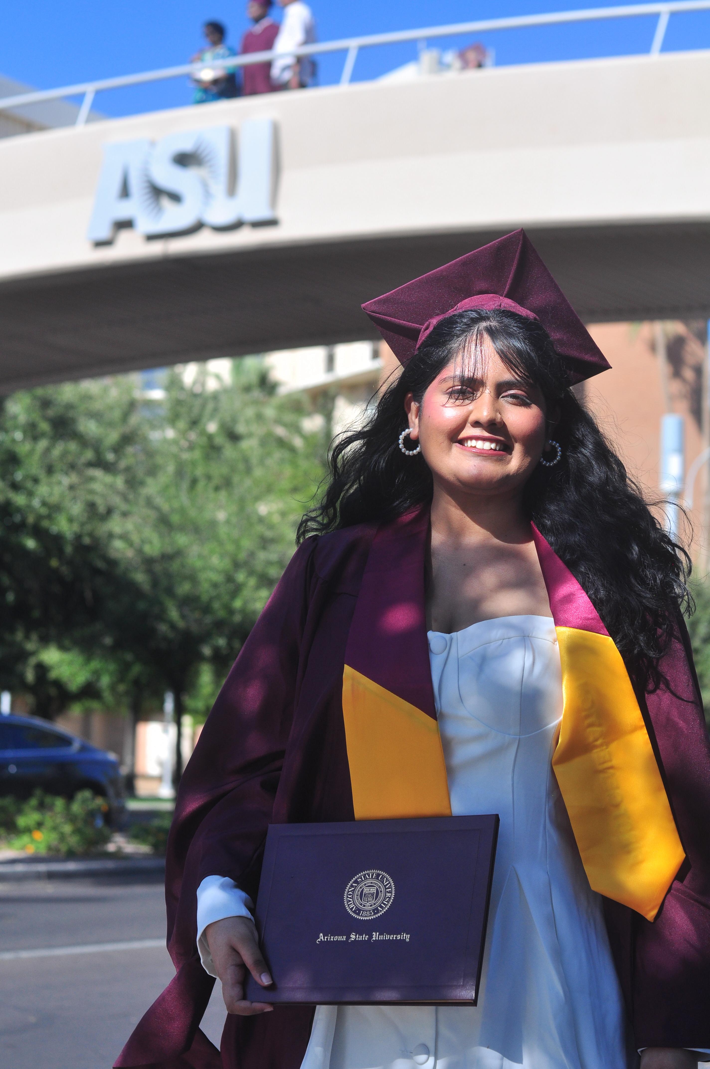 Prerana with diploma
